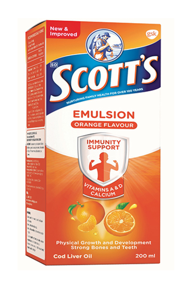 Scotts Emulsion Vitamin Syrup Orange 200ml