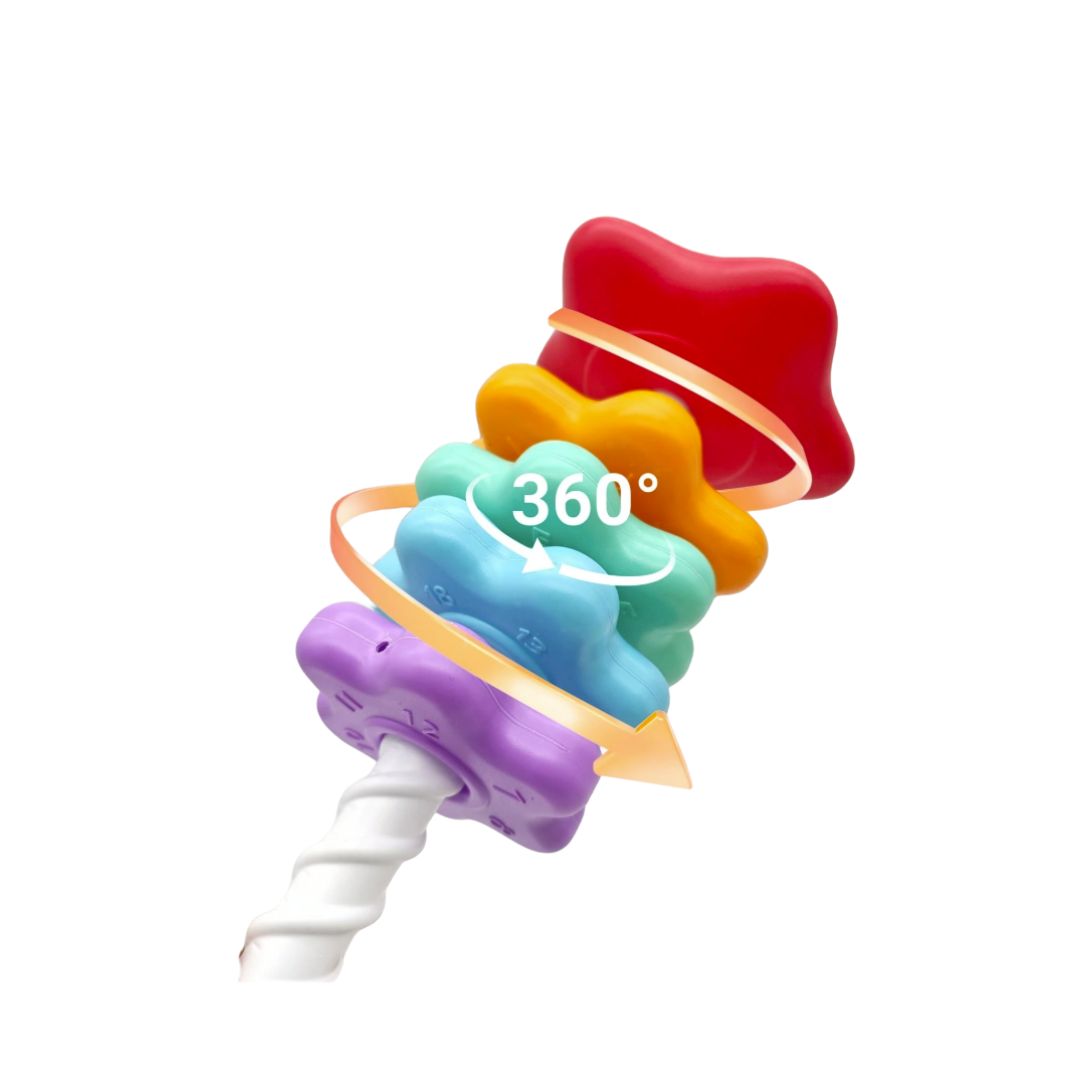 Rainbow Tower Spinning Stacking Toy